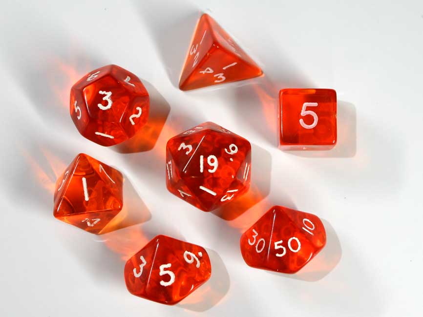 Gem Polydice Set - Orange